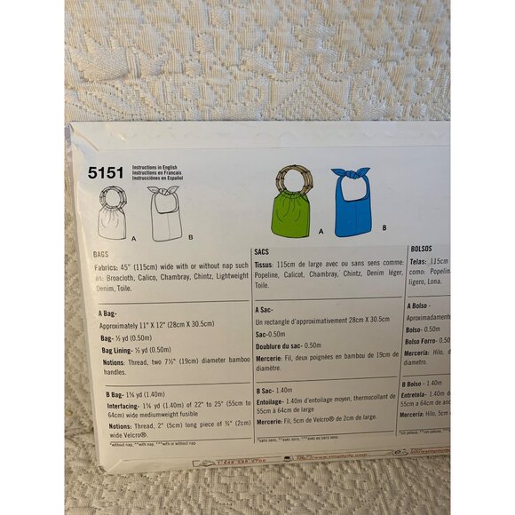 Simplicity Misses Handbag Sewing Pattern 5151- uncut - Picture 5 of 10